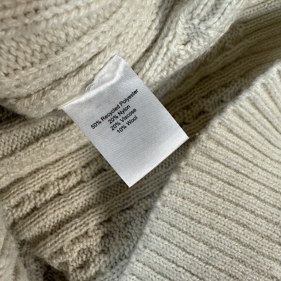 Long Wharf Supply Co. Women's Sag Harbor Sweater Cable Knit Fisherman Size S - Picture 7 of 7